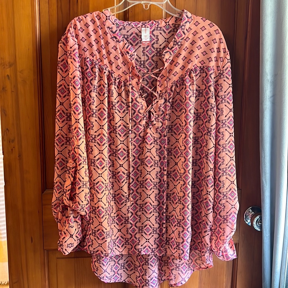 No boundaries pink blouse size XXL